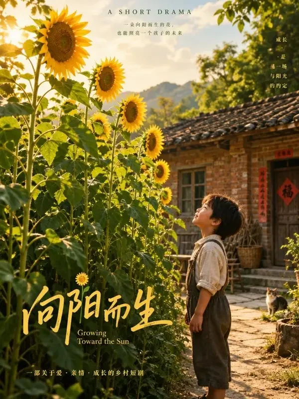 《老屋门前的向日葵》- 果冻传媒官网亲情治愈短剧封面