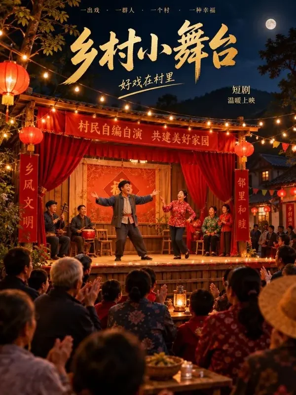 《村晚大舞台》- 果冻传媒官网生活喜剧短剧封面