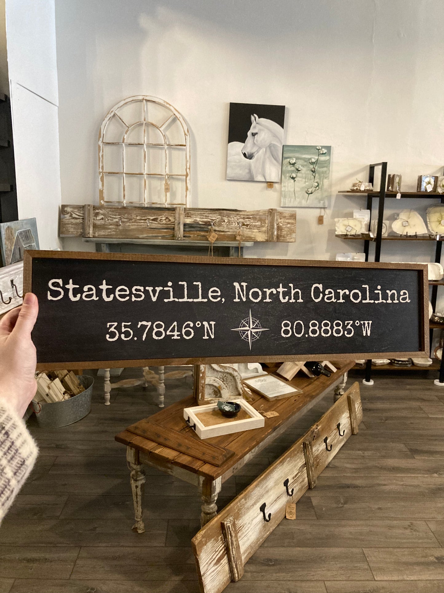 Statesville Mooresville Troutman Directional Sign