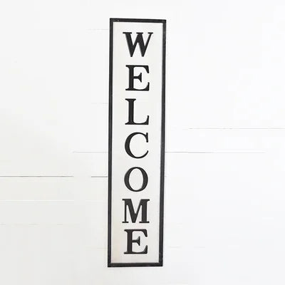 56'' Tin Welcome Standing Sign