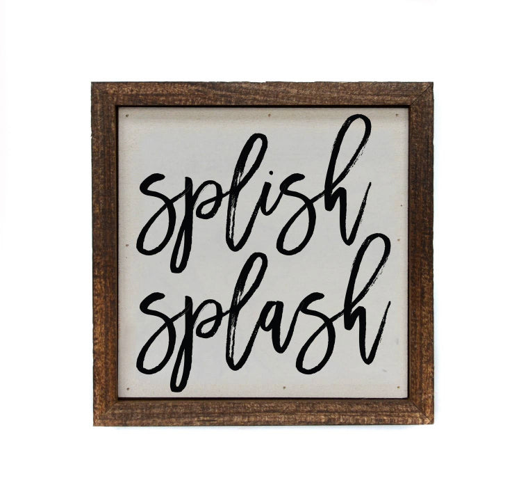 Splish Splash Sign