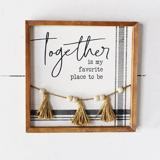 Together Beaded Sign